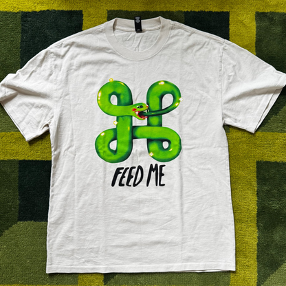 Feed Me Graphic Airbrush T-Shirt