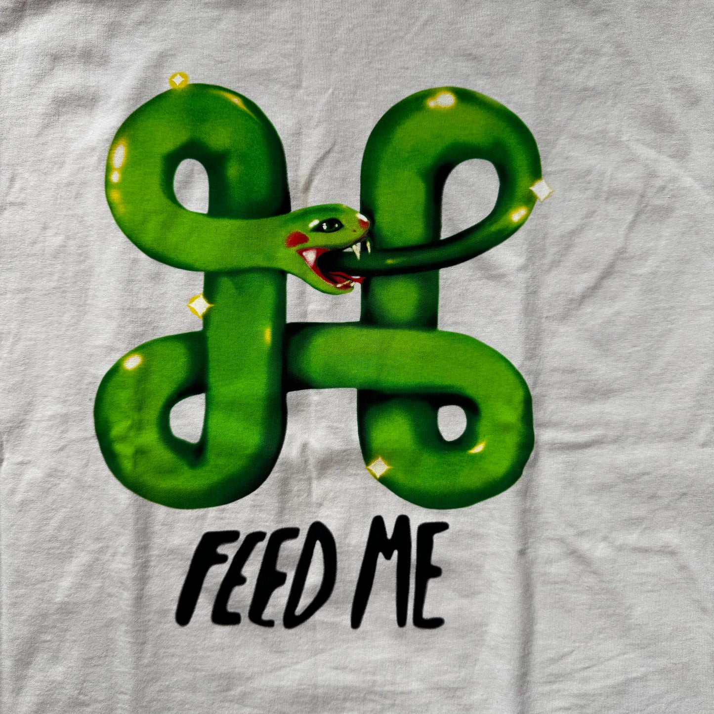 Feed Me Graphic Airbrush T-Shirt